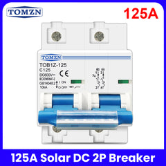 TOMZN 125A DC Breaker for Battery Solar PV DC600V Original