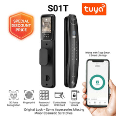 Tuya S01T 3D Face Recognition Smart Door Lock – Original Lock (Accessories Missing & Minor Scratches) – Discount Price