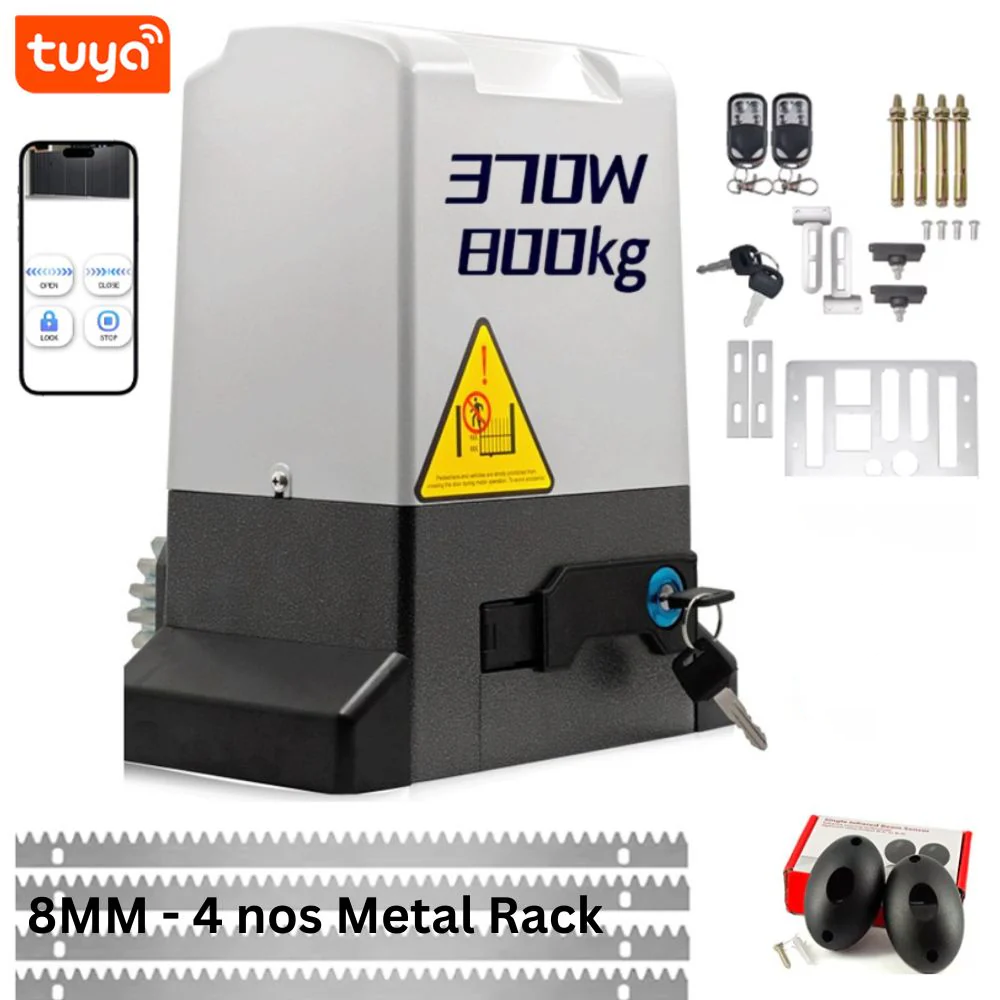 Tuya Wi-Fi Sliding Gate Motor 800KG | Smart Automatic Gate Opener  | Remote + App Control