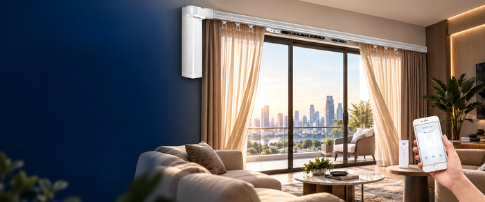 Tuya Smart WiFi Curtain Motor with Adjustable Track – 3M / 4M | App & Remote Control