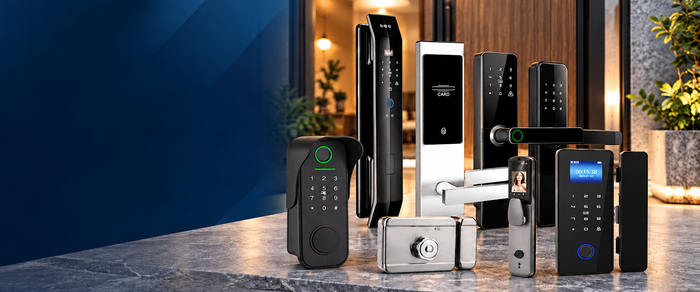 Tuya WiFi Smart Door Lock – Fingerprint, Password, IC Card & App Control 5 Way Unlock (F16)