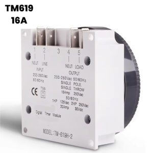 16A Digital Timer Switch with Dustproof Cover 7 Days Weekly Programmable