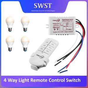 4 way Remote Control  Light Switch