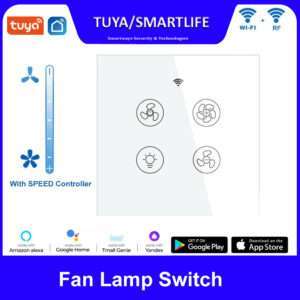Tuya Smart WiFi RF Supported Smart Ceiling Fan Light Switch