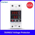 TAXNELE 63A Din Rail Adjustable digital Over/Under Voltage Protector