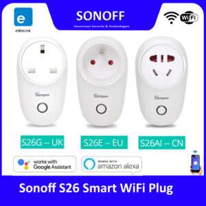 Sonoff S26 WiFi Smart Socket Plug EU/UK/CN