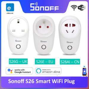 Sonoff S26 WiFi Smart Socket Plug EU/UK/CN