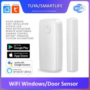 Smart WIFI Window Door Sensor Opening Security Alarm