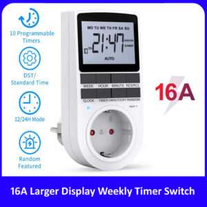 16A Digital Timer Switch Large Display