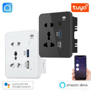 Tuya Smart 10A WIFI Wall Socket with USB