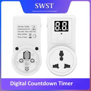 Digital Countdown Timer Switch Universal Socket