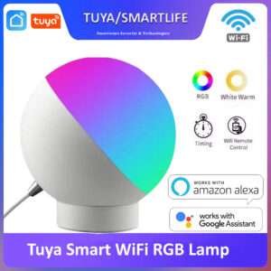 Tuya smart  WiFi RGB Table Colorful Dimmable Night Light Lamp