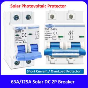 TOMZN 2P DC Solar Mini DC MCB Circuit Breaker For PV System