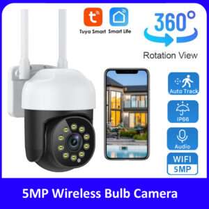 Tuya Smart wifi 5MP Outdoor Camera 4x Zoom IP Camera