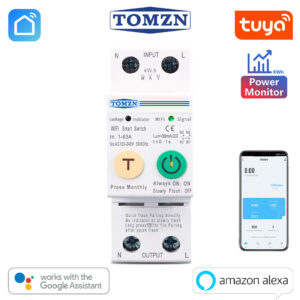 Tuya Smart 63A 2P WIFI Smart Leakeage/Voltage Protection Energy Meter