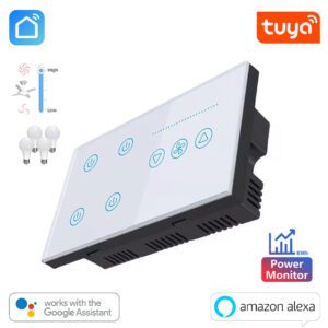 Tuya Smart WiFi 4 gang + Fan Wall Switch US