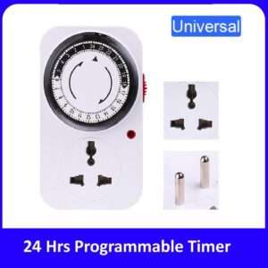 24 Hour Programmable Mechanical Timer Switch Socket Timer 220V – 16A EU plug