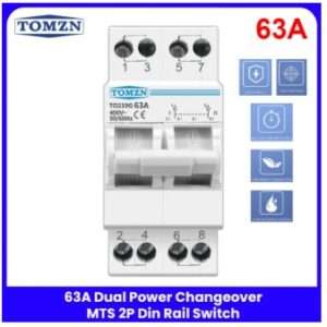 TOMZN 2P 63A MTS Dual Power Manual Transfer  TOMZN Breaker Type Changeover
