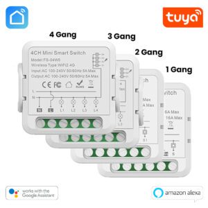 1 2 3 4 Gang Tuya WiFi Smart Light Switch Module