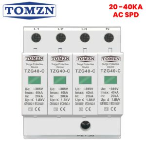 TOMZN 4P Three Phase 385V 20 -40KA AC SPD